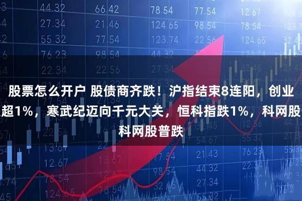 股票怎么开户 股债商齐跌！沪指结束8连阳，创业板跌超1%，寒武纪迈向千元大关，恒科指跌1%，科网股普跌