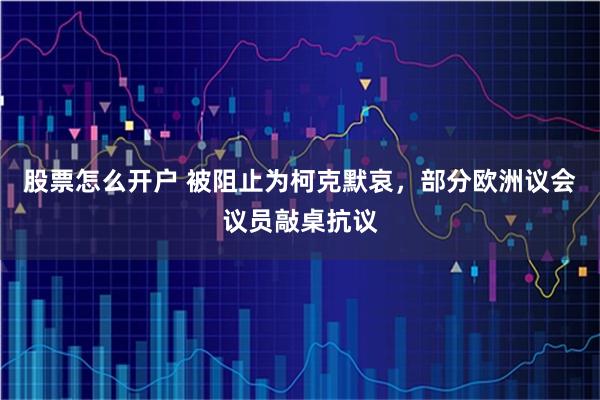 股票怎么开户 被阻止为柯克默哀，部分欧洲议会议员敲桌抗议