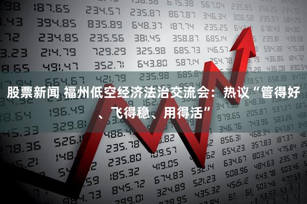 股票新闻 福州低空经济法治交流会：热议“管得好、飞得稳、用得活”